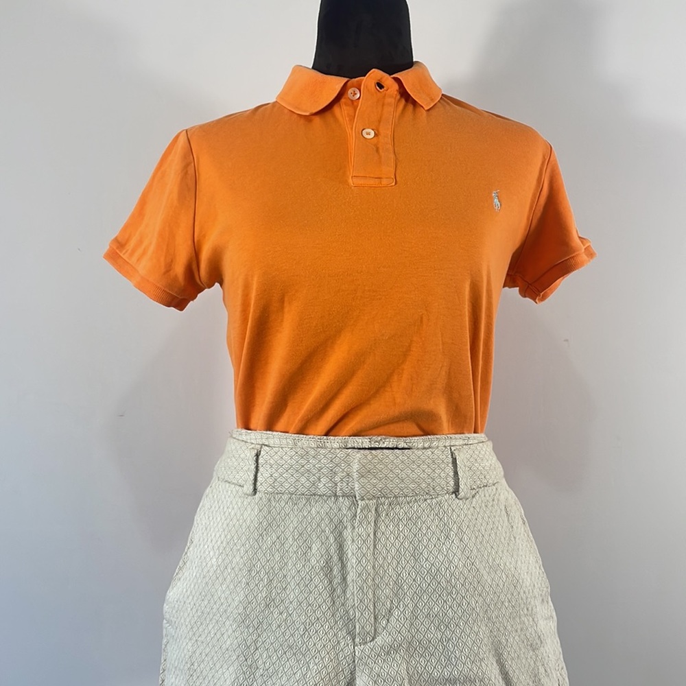 Ralph Lauren Orange Polo,Short sleeve, Slim Fit,Women’s